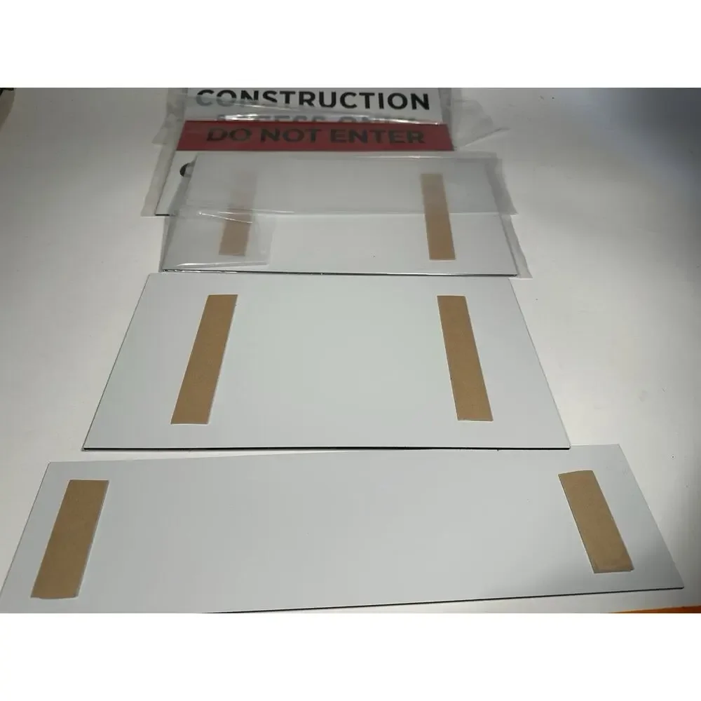 Bulk Lot Aluminum Construction & Emergency Exit Signs – Adhesive Backed
